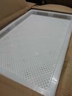 PP ABS Flat Bottom PPE CE 5cm Plastic Drying Trays For Capsule Drying