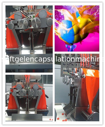 Health Food / Cosmetic Softgel Paintball Encapsulation Machine Electric Stainless Steel 316 Material