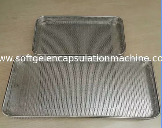 Food Grade SS Trays / Perforated punched metal mesh Stainless Steel Tray