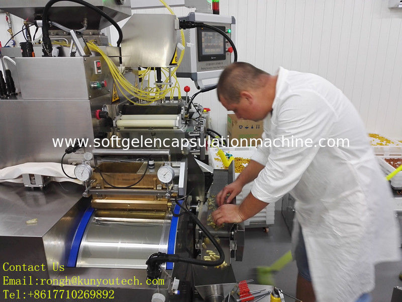 Liquid filling Softgel Encapsulation Equipment  factory Pharmaceutical With PLC Control
