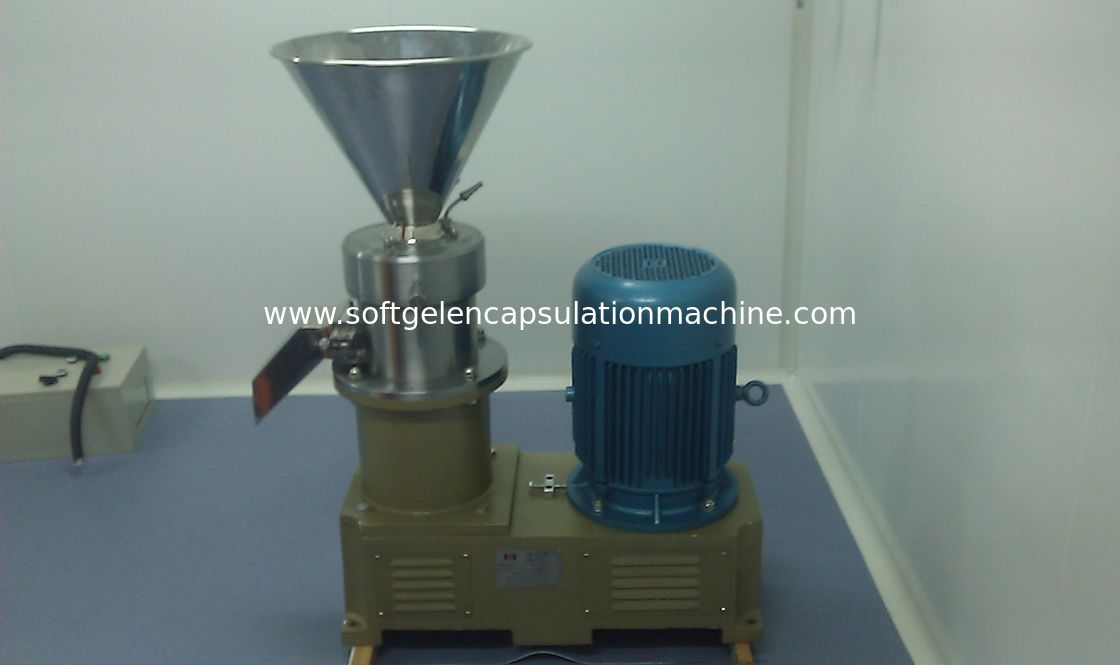 304 SUS Horizontal Colloid Mill Machine / Colloid Grinder Water Cooled