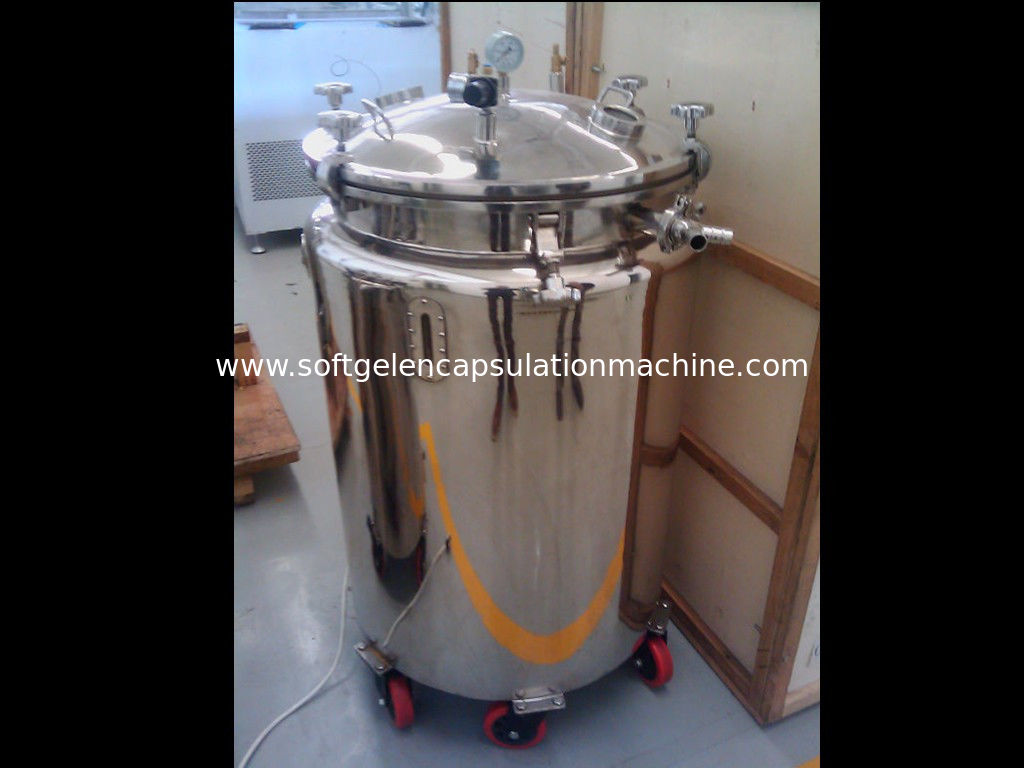 Stainless Steel Medicine Mixing Tanks / Keep Temperature By Water / 500L