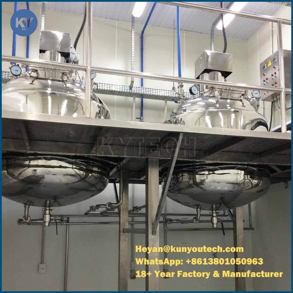 SS316/304 Starch Gelatin Melting Tank With Vacuum And Mix Paddle and ...