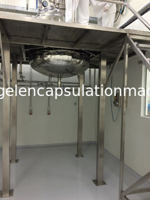 Stainless Steel Softgel Capsule Gelatin Melting Tank Auto Vacuum Pump System