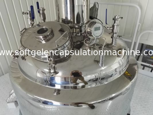 Water Heating Electric Control 1000L Veg Starch Gelatin Melting Tank With Vacuum