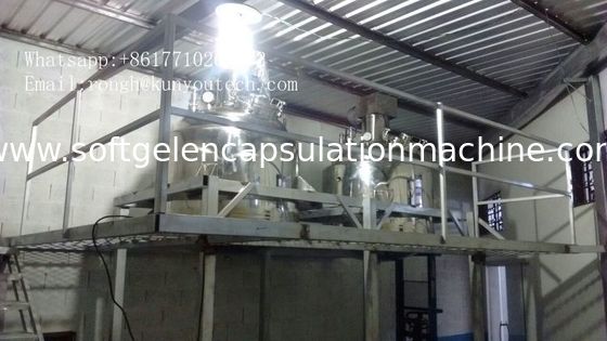 Water Heating Electric Control 1000L Veg Starch Gelatin Melting Tank With Vacuum