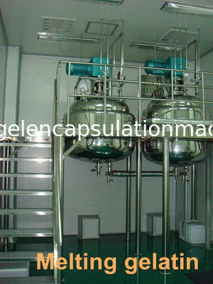 450L - 1000L Stainless Steel Gelatin Melting Tank / Water Sealed Vacuum Pump