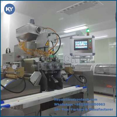 Vegetable Gelatin / Starch Erkang Carrangeen Soft Capsule Making Machine