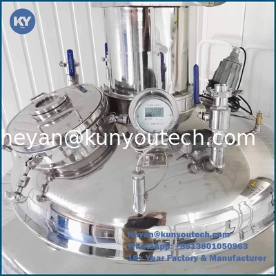 600L Gelatin Melting Tank with 0.09Mpa Vacuum Design