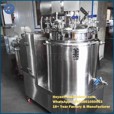 Industrial Jacketed Pressure Gelatin Melting Tank with stirrer 150l - With Auto Vacuum System