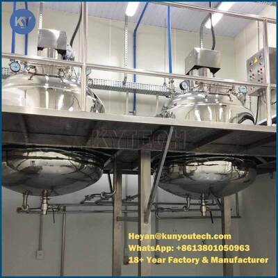 Capsule Gelatin Melting Tank With Bottom RTD Sensor weight gauge , control panel