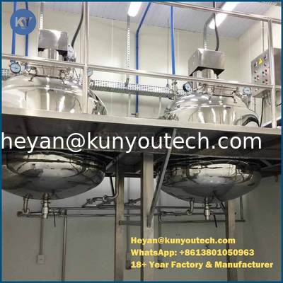 SS316/304 Starch Gelatin Melting Tank With Vacuum And Mix Paddle and platform