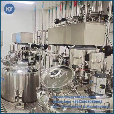 600L Softgel Gelatin Melting Tank With Vacuum Design / Stirring Function with Platform and weight