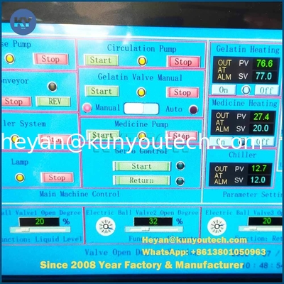 3-8mm Seamless Softgel Machine 8 Balls Per Second SS304/316