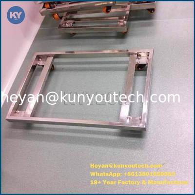 Stainless Steel Trolley For Moving The Plastic Drying Trays / Movable Wheels