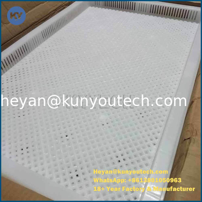 Food Grade Hygienic Plastic Drying Tray with Light Structure and Dimensions 762x495x55mm for Paintball and Softgel Drying