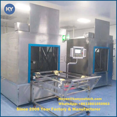 Auto Pre-washing, cleaning, rinsing, flushing, and drying process tumble dryer basket cleaning machine