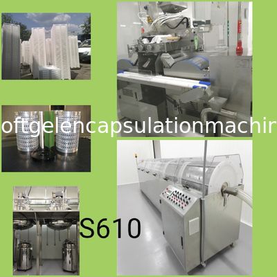 Pharmaceutical Capsule Softgel Encapsulation Machine For Fish Oil Softgel 120000 Pcs / H