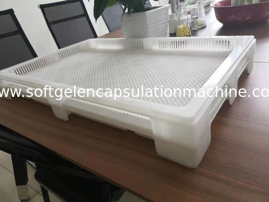 ISO9001 PPE Plastic Drying Trays 75 * 55 * 5cm For Capsule Candy