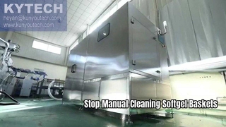 Automatic Softgel Tumble Basket Cleaning Machine